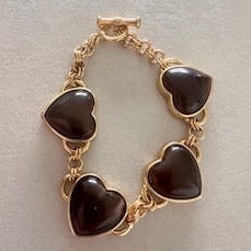 Bracelet Love fantaisie marron noir