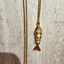 Charger l'image dans la galerie, Collier Fish Ayin Vert
