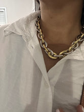 Charger l&#39;image dans la galerie, Collier bicolore Love (maille xxl )
