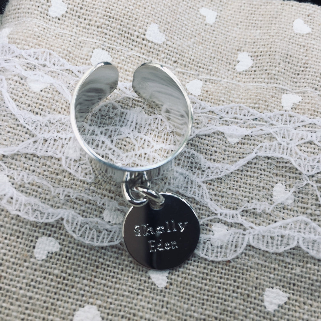 Bague Gravée Argent + Médaille